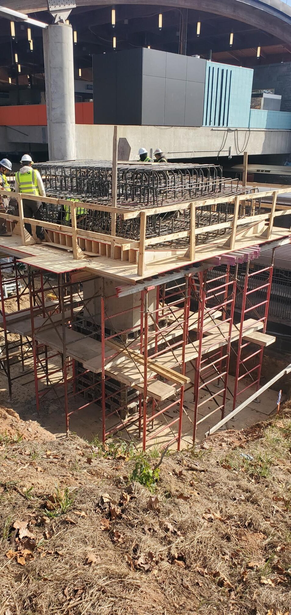 1 - Bridge Substructures and Superstructures - Center Bent for a Pedestrian Bridge at Indian Creek Marta - Stone Mtn GA