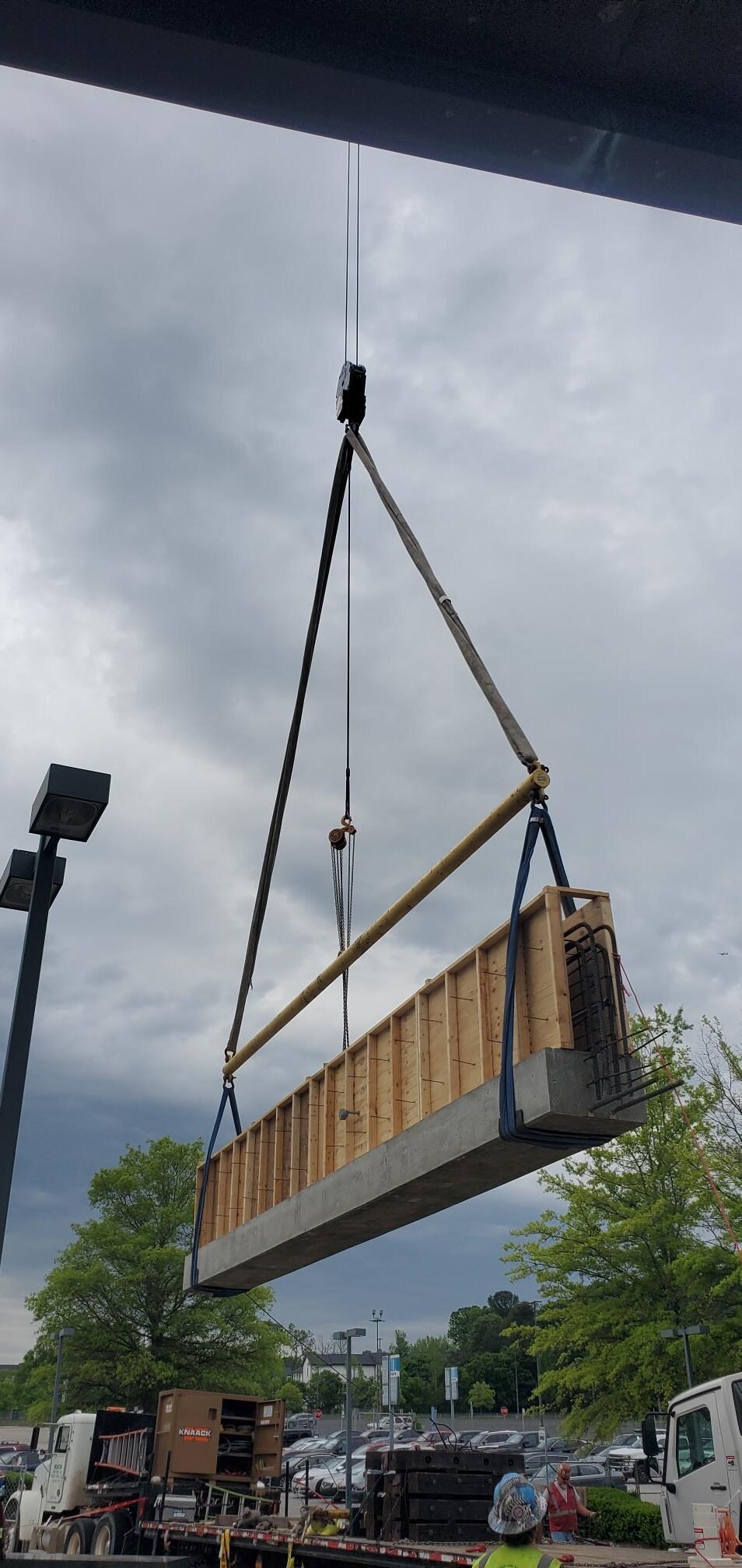 1 - Precast Beams - 24-Ton Beam - Cast On-Grade and then Lifted in Place - Marta Indian Creek - Stone Mtn GA