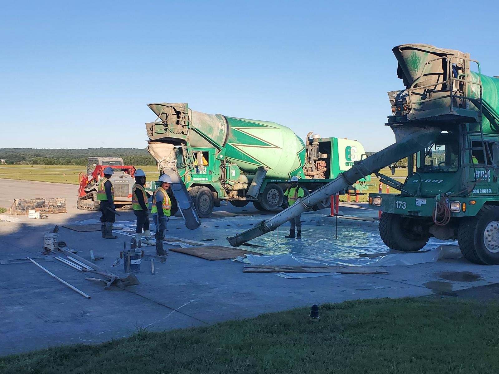 Charlie Brown Regional Airport - Taxiway Panels being Replaced