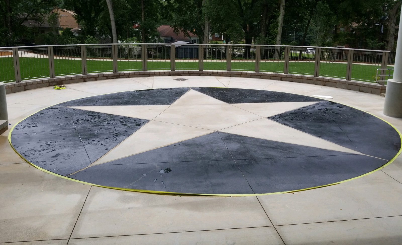 Decorative Concrete - Air Force Star - COA Stem School - Tuskegee Airmen Global Academy